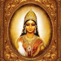 Mythlok - Agneya art Traditional depiction of Indian goddess Agneya