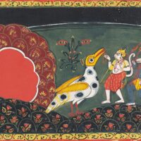 Mythlok - Angada classical Classical painting of Angada with Jatayu