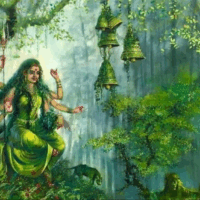 Mythlok - Aranyani art Figurine of the Indian goddess Aranyani