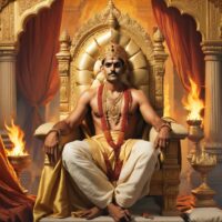 Mythlok - Bharata King Bharata on his throne