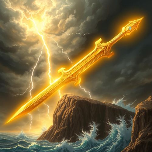 the golden sword Chrysaor from Greek mythology
