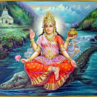 Mythlok - Danu painting Classic Painting of the Indian Goddess Danu
