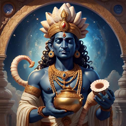 Dhanvantri, the Indian god of Medicine