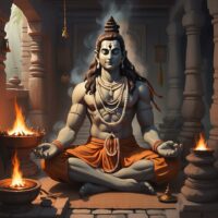 Mythlok - Grihapati An image of Grihapati, a serene avatar of Lord Shiva depicted as a wise householder sage.