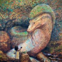 Mythlok - Mo'o art An artistic representation of Mo'o