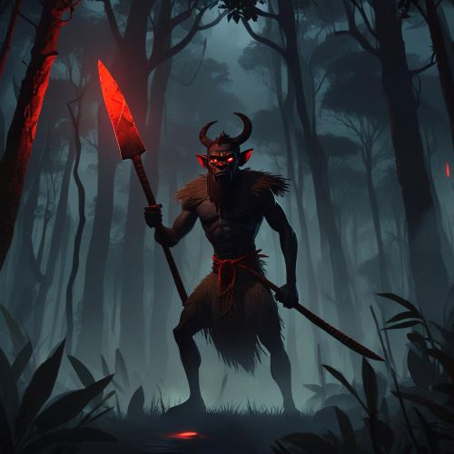 An illustration of Ogbunabali from Igbo mythology