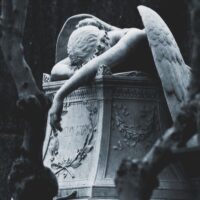 Mythlok - Oizys marble Marble carving of Greek goddess Oizys