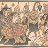 Mythlok - Rangda painting A traditional painting as the Rangda