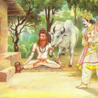 Mythlok - Vishvamitra with Vasishta Painting of Vishvamitra and Vasishta