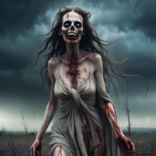 an image of Achlys, the Greek goddess of death-mist.
