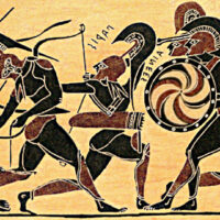 Mythlok - Aeneas traditional A classical painting of Aeneas