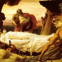 Mythlok - Alcestis painting A painting including the Greek queen Alcestis