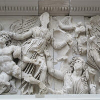 Mythlok - Alcyoneus sculpture Stone carving featuring Alcyoneus