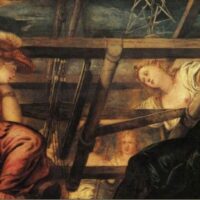 Mythlok - Arachne classical Classical painting showing Arachne