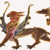 Mythlok - Aralez classical Classical painting of the Armenian spirit Aralez