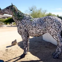 Mythlok - Arion modern Modern sculpture of the Greek horse Arion