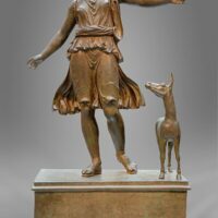 Mythlok - Artemis bronze Bronze sculpture of the Greek goddess Artemis