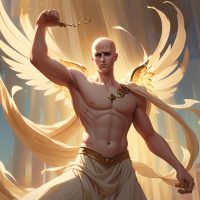 Mythlok - Caerus Caerus, the Greek god of opportunity, as a youthful male figure