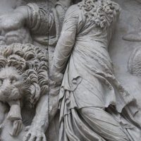 Carving featuring Greek Goddess Ceto