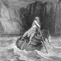 Mythlok - Charon drawing An illustration of the Greek ferryman Charon