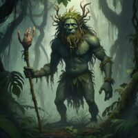 Mythlok - Chullachaki An image of Chullachaki, the Amazonian forest spirit.