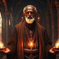 Mythlok - Kadamattathu Kathanar Image of Kadamattathu Kathanar in an occult church