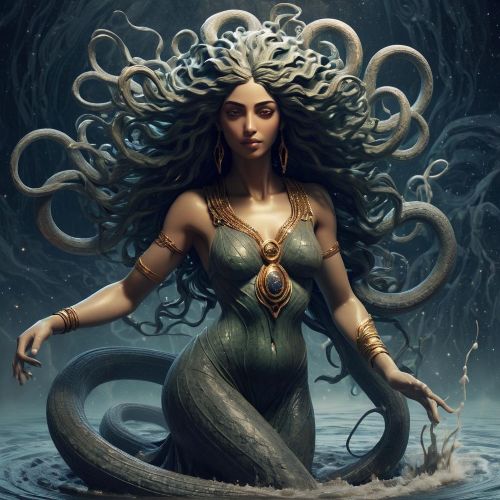 Lahamu : The Primordial Goddess an image of Lahamu, the primordial goddess from Babylonian mythology.