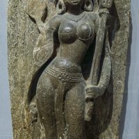 Mythlok - Mahagauri stone idol A stone idol of Indian goddess Mahagauri