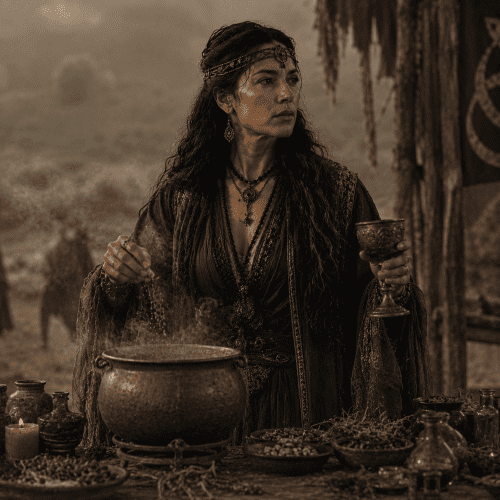 Morgan le Fay : The Arthurian Enchantress of Avalon Portrait of Morgan le Fay, a regal enchantress from Arthurian mythology