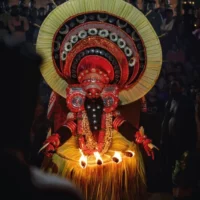 Mythlok - Parakutty Chathan theyyam Theyyam dance involving Parakutty Chathan