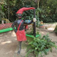 Mythlok - Saci statue Statue of the Brazilian trickster spirit Saci