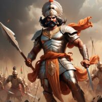 Mythlok - Satyaki Image of Satyaki from Indian mythology