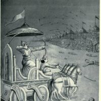 Mythlok - Satyaki art Image of Satyaki on the battlefield