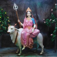 Mythlok - Shailaputri statue Statue of the Goddess Shailaputri