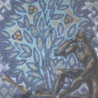 Mythlok - Shurali mosaic A tile mosaic with the image of the Turkic spirit Shurali