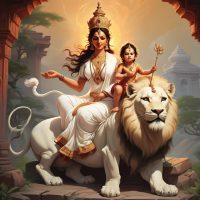 Mythlok - Skandamata An image of the Goddess Skandamata