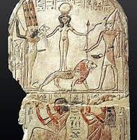 Mythlok - Anat wall drawing Drawing of Ugaritic Goddess Anat