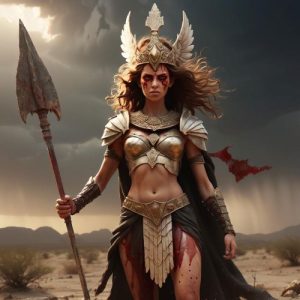 image of Anat, the Ugaritic and Canaanite goddess of war and hunting.