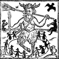 Illustration involving Bucca, the Cornish Sea Spirit