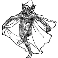 Mythlok - Bugbear illustration An illustration of the English boogeyman Bugbear