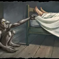 Mythlok - Bugbear painting A painting of the English boogeyman Bugbear