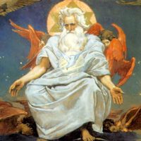 Mythlok - Ghmerti painting A painting of the Georgian god Ghmerti