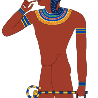 Ancient depiction of the Egyptian God Heka