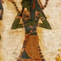 Ancient hieroglyphics of the Egyptian God Heka