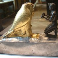 A figurine of the Egyptian Falcon god Hemen