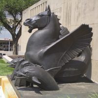 Mythlok - Hippocampus sculpture A sculpture of the Hippocampus