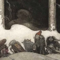 Mythlok - Huldufolk art Painting of the Icelandic elves Huldufolk