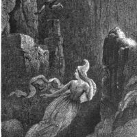 Mythlok - Huldufolk drawing Painting of the Icelandic elves Huldufolk