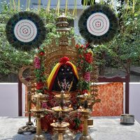 Mythlok - Karineeli thrissur temple Idol of the Indian spirit goddess Karineeli in Thrissur