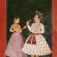 Mythlok - Kunti classical Classical painting of the Indian Queen Kunti